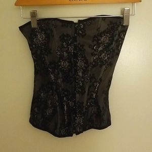 Forever 21 black/creme corset
